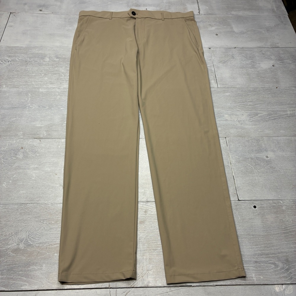 Greyson Montauk Golf Pants Mens 38x34 Tan Khaki Performance Stretch Trousers